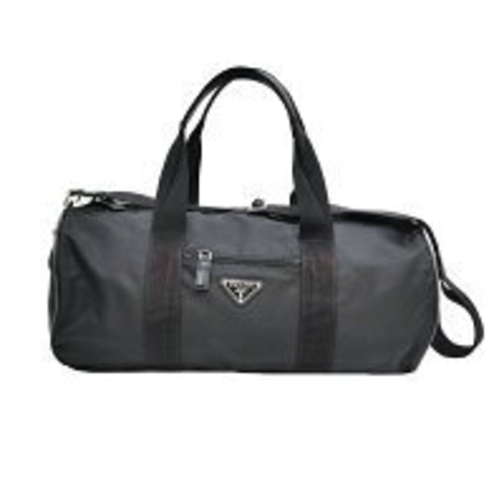 Prada Boston Tote Bag Handbag Black